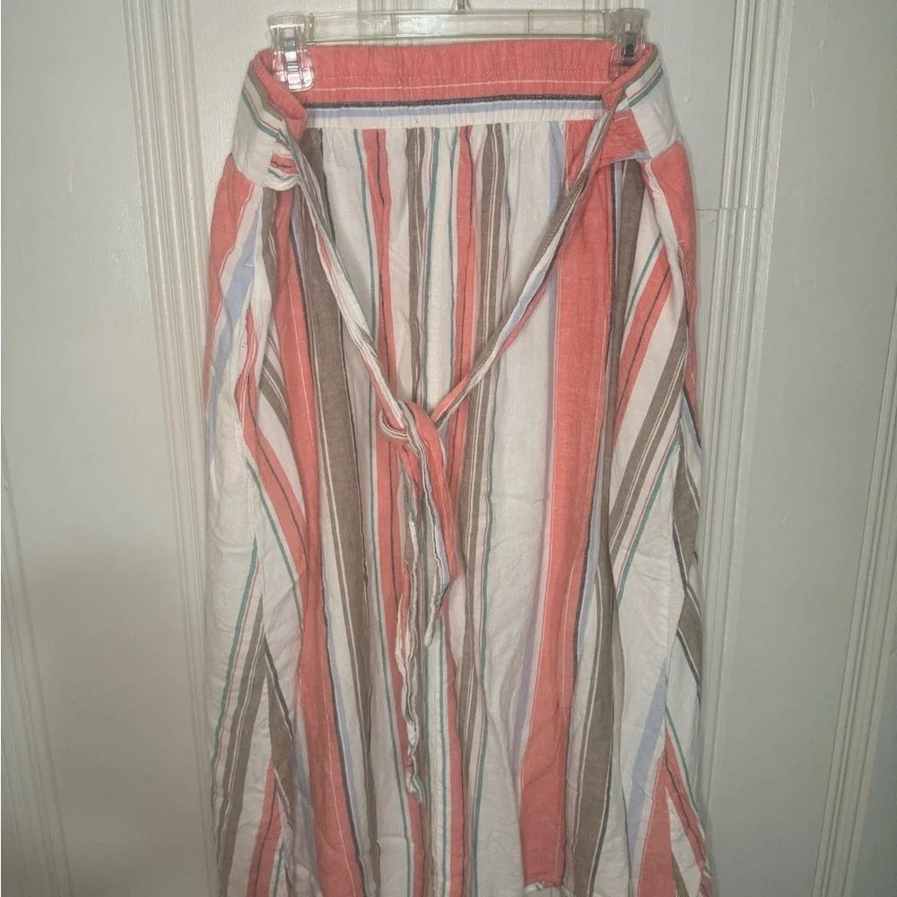 Time and Tru Multicolor Striped Midi Skirt - Size XXL (20) - Picture 4 of 5